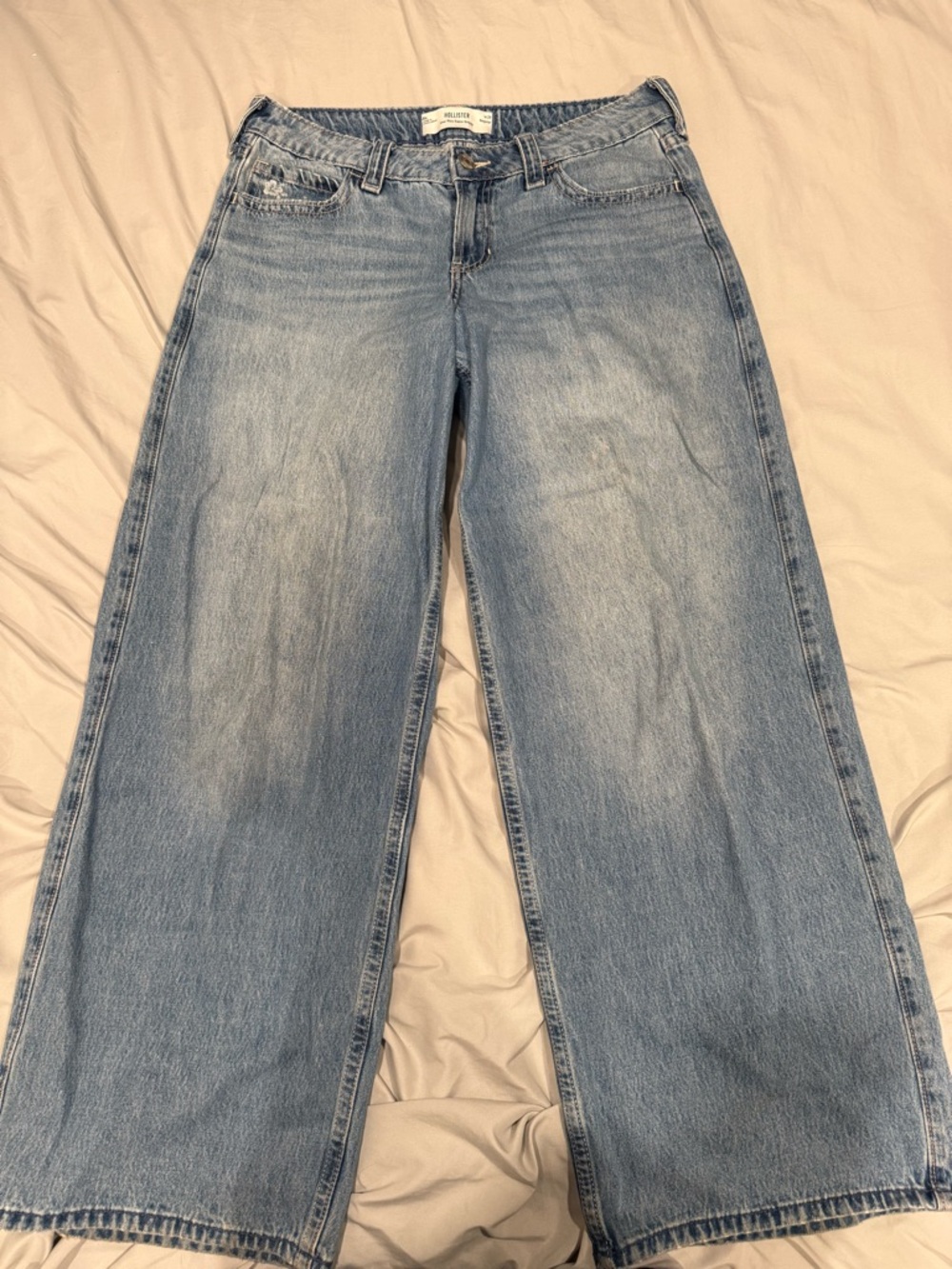 Hollister Light Blue Wide-Leg Jeans